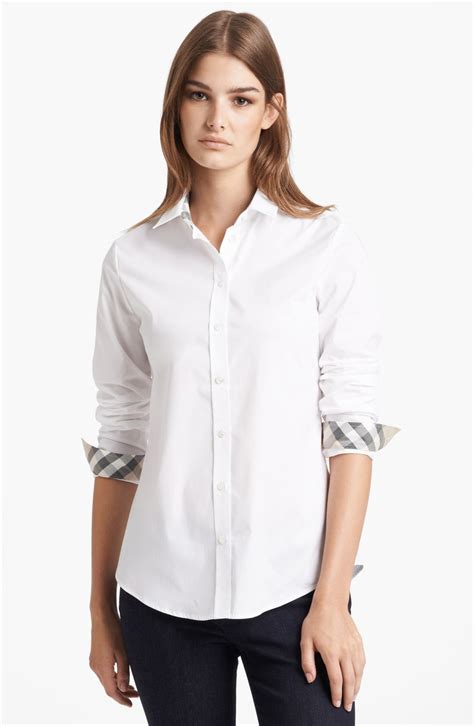 womens burberry shirts|burberry women's shirt nordstrom.